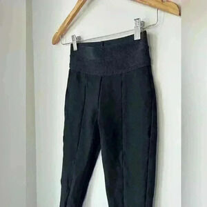 Zara Womens Black High-Waisted Stretchy Office Work  Casual Leggings 26